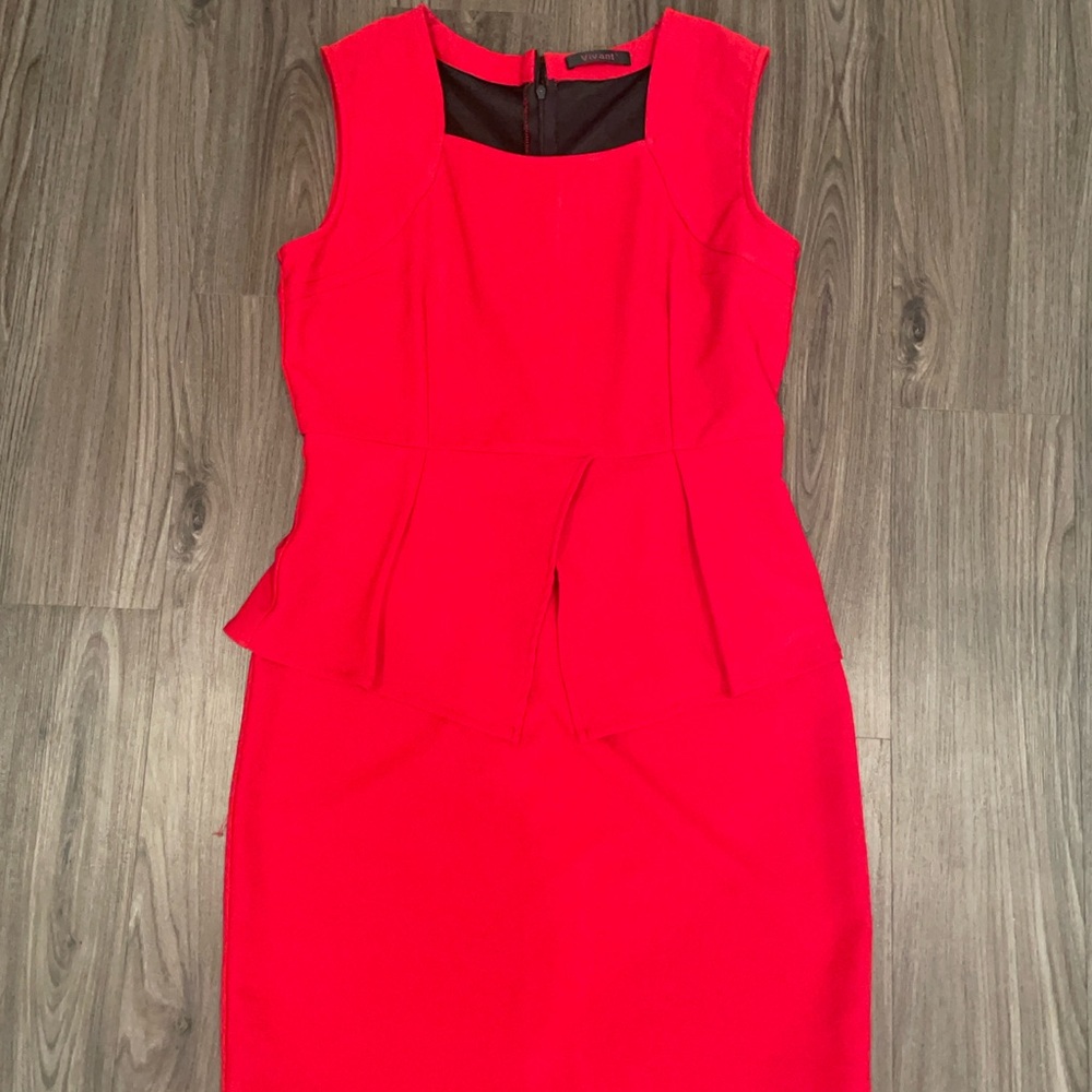 Red Sleeveless Dress